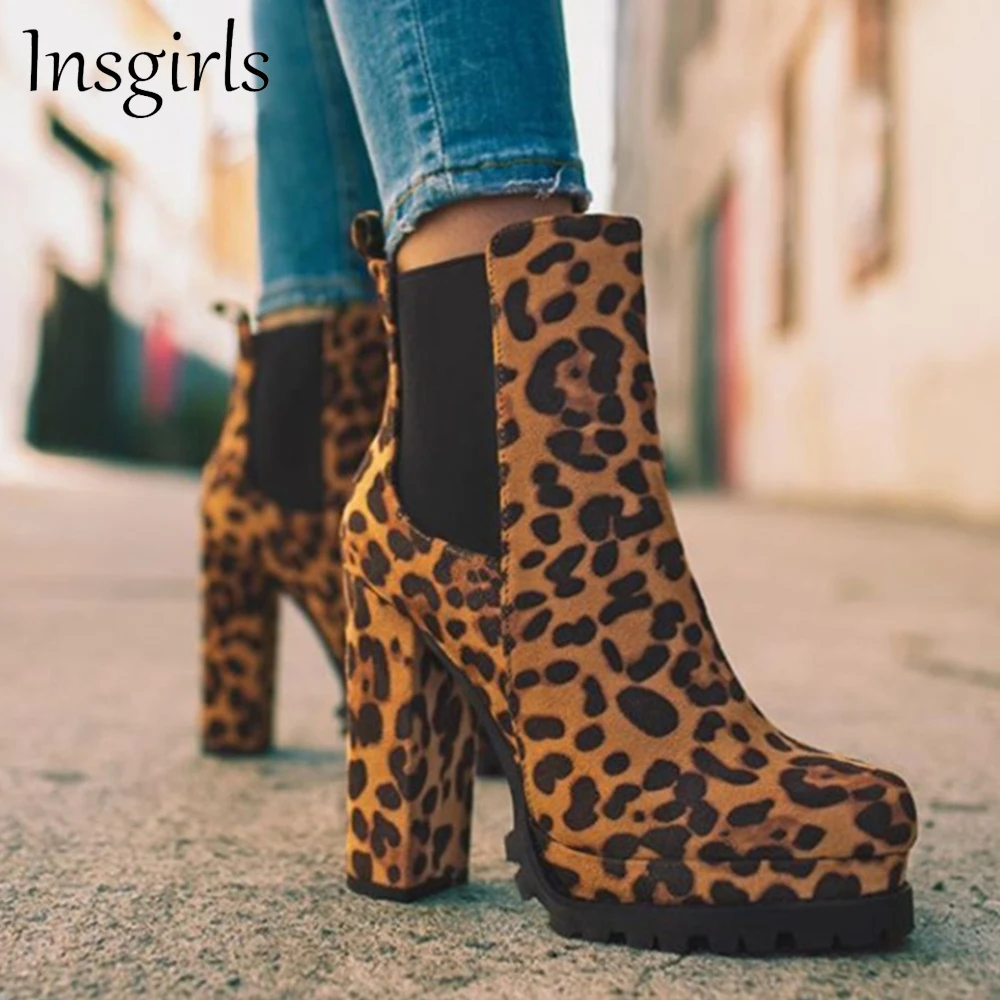 

Женские ботинки из флока, пикантные ботильоны на толстом каблуке, с острым носком, для офиса, вечеринки, свадьбы, для осени и зимы, 2021