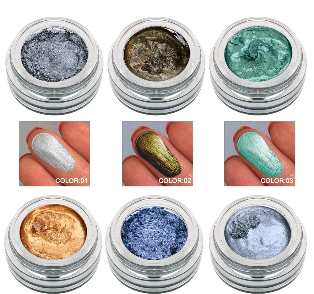 LULAA 1 шт. мерцающие желейные тени для век жидкий хайлайтер металлический крем