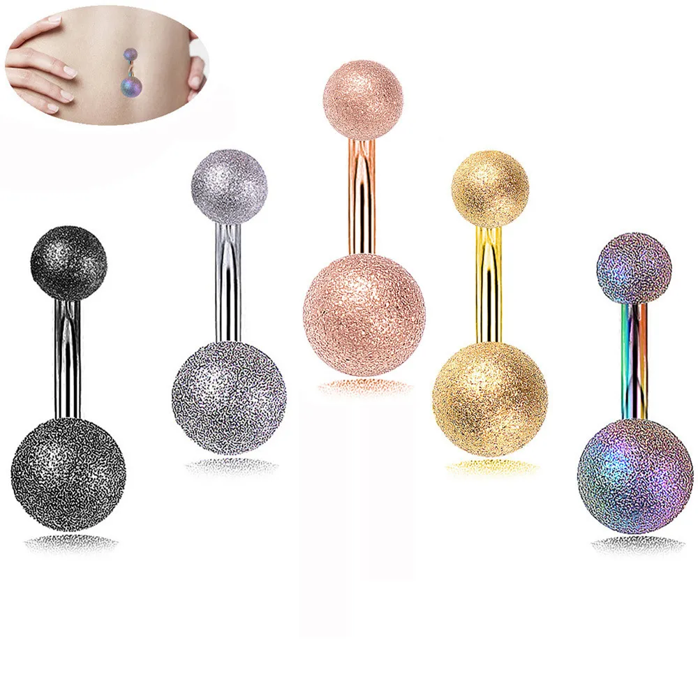 

5PCS/1PCS 316L Stainless Steel Barbell Belly Button Rings New Fashion Bar Surgical Piercing Sexy Body Piercing Jewelry