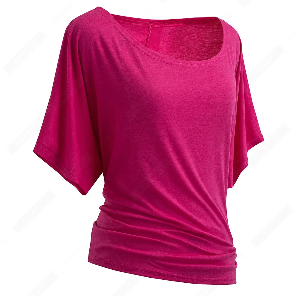 Футболка женская однотонная с круглым вырезом модная короткая рубашка в