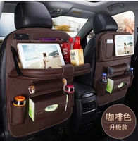 1pc pu leather car seat back storage hang bag multi functional mini holder tray universal back seat organizer for kids storage