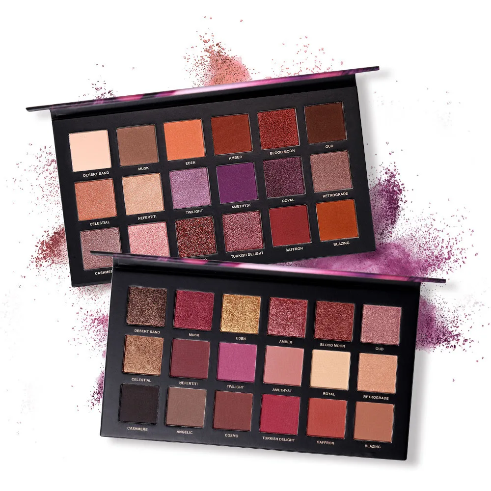 Тени для век Dancing 18 пигментированных нюдовых теней матовые мерцающие глаза тени