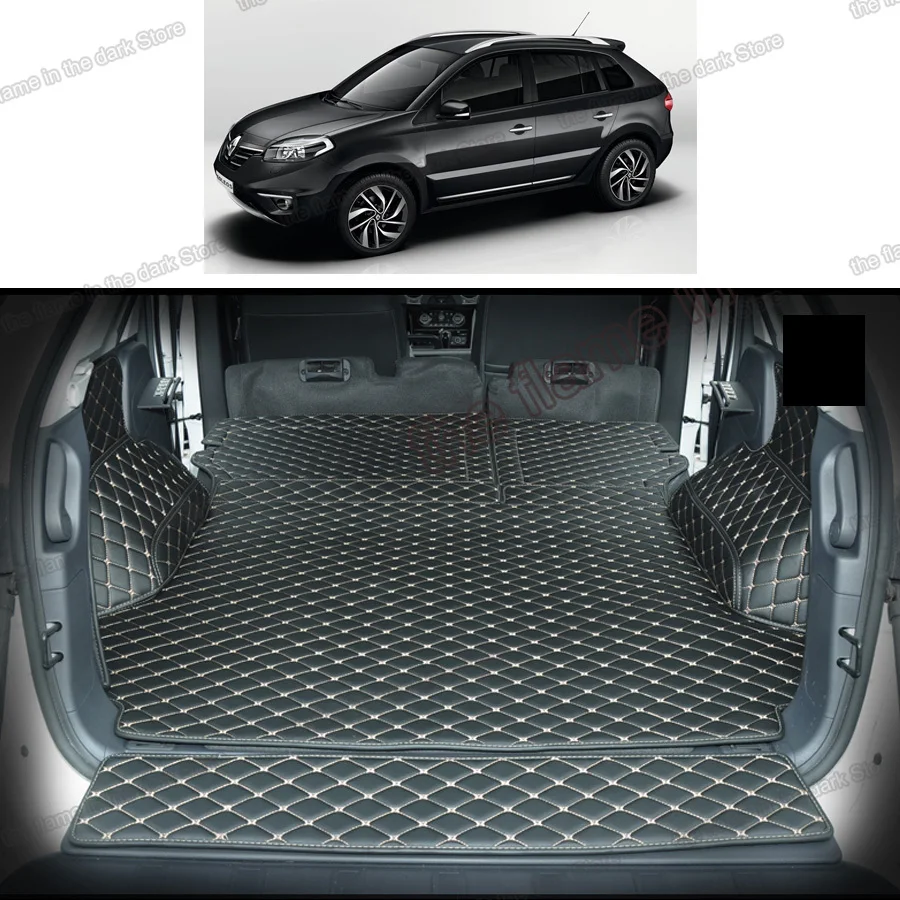 Lsrtw2017 кожаный коврик для багажника renault koleos груза 2007 2008 2009 2010 2011 2012 2013 2014 2015 samsum qm5