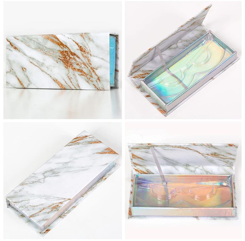 Custom Eyelashes Packing Boxes Gift box Lashes Package Customize Storage Cases Makeup Cosmetic Case Mink False Eyelash 1Pcs