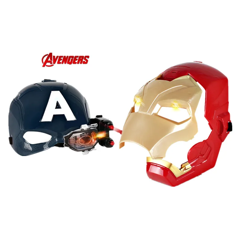 Маска-шлем Marvel Мстители 4 Железный человек Капитан Америка световой звук