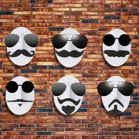 xxfd human shape sunglasses wall foam display sunglasses organizer nose moustache shape self adhensive glasses foam storage