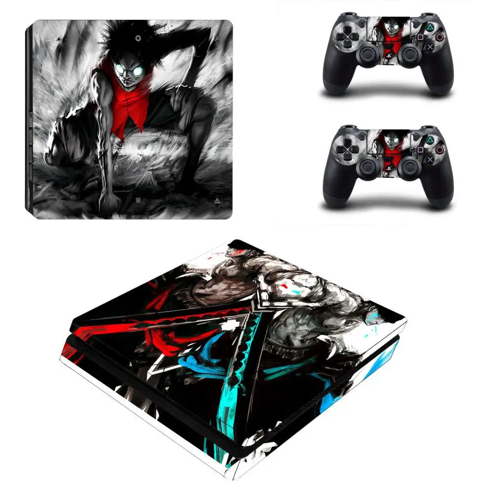One piece PS4 Slim sticker s PS 4 Play station виниловые наклейки для playstation консоли и