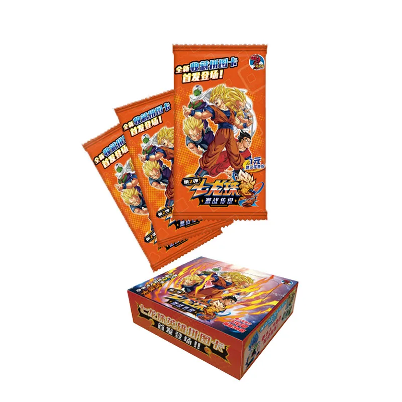 Cartas de juego de Dragon Ball de segunda generaci&oacute;n, cartas de bronce, Super Saiyan, Son Goku, Anime periphery collect, nuevas de 2021-2