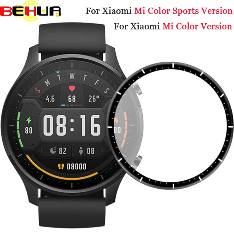 

3D Curved Full Edge Protective Film Cover Protection For Xiaomi Mi Smartwatch Color Sports Version Screen Protector Case Films