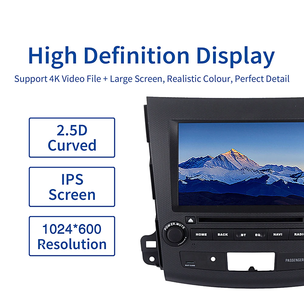 Dasaita 2 Din 8 &quotAndroid 10 0 для Mitsubishi Outlander Peugeot 4007 Citroen C Cross 2007 2008 2009 2010 2011 Автомобильный DVD