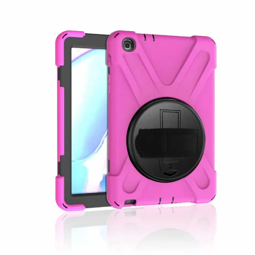 Детский защитный противоударный чехол для планшета с жестким ремешком на руку и