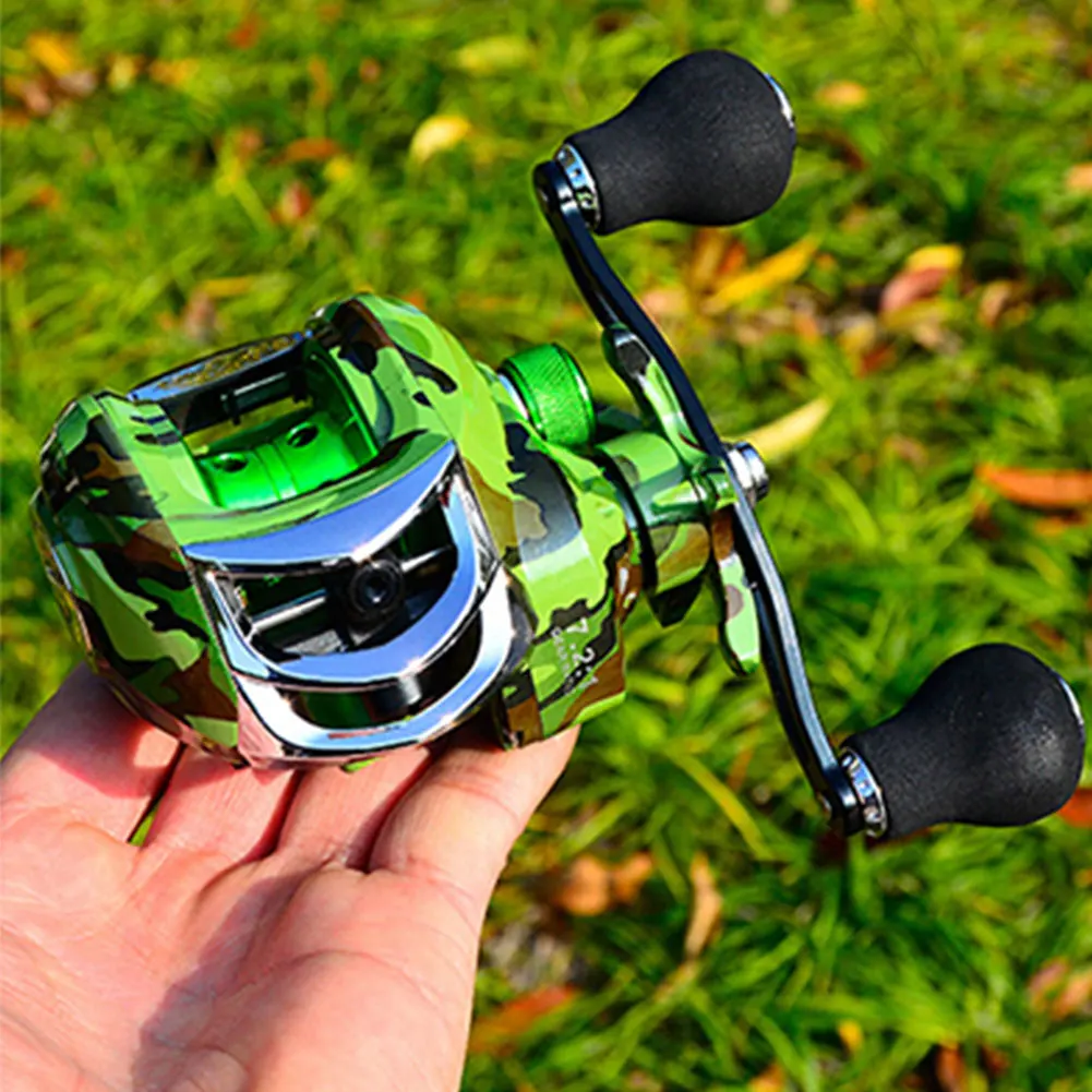 

2020 New Baitcasting Reels Casting 10KG/22LB Drag Fishing Reels 18 + 1BB High Speed 7.2:1 Super Metal Magnetic Brake Reel