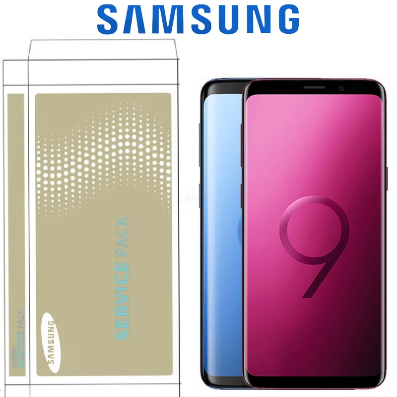 2960*1440 ЖК-дисплей с рамкой для SAMSUNG Galaxy S9 дисплей S9+ Plus G960 G965 сенсорный экран дигитайзер с сервисным пакетом