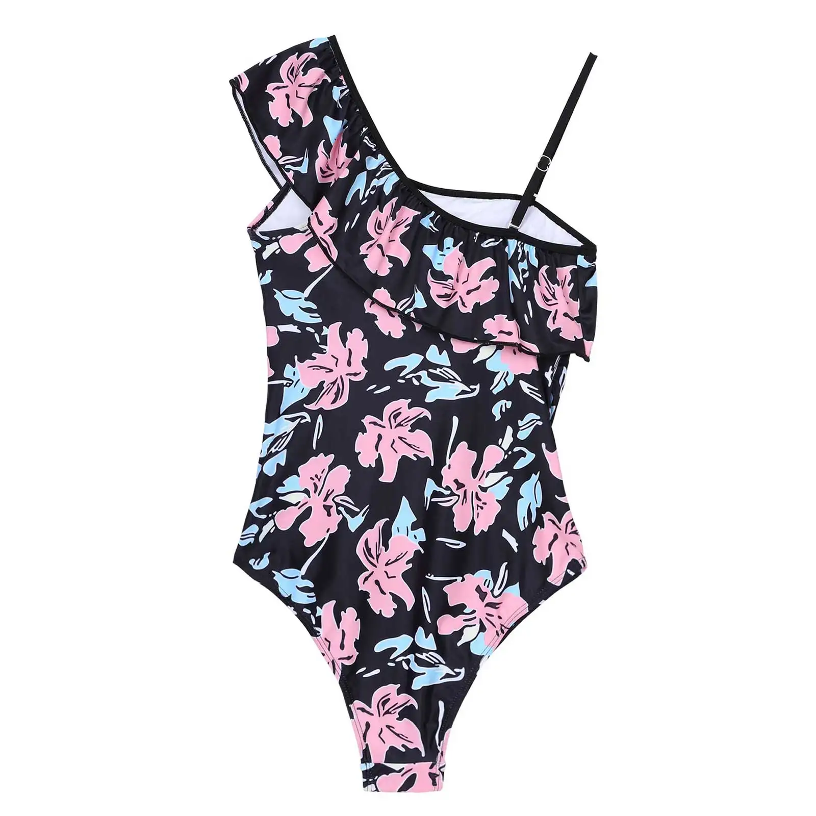 Женский купальник для беременных на одно плечо с воланом цельный купальный