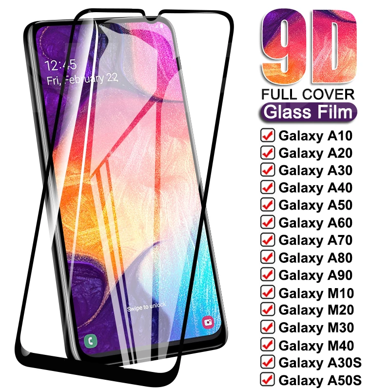 

9D Анти-взрыв закаленное стекло для Samsung Galaxy A10 A20 A30 A40 A50 A60 A70 A80 A90 защита для экрана M10 M20 M30 M40 стеклянная пленка