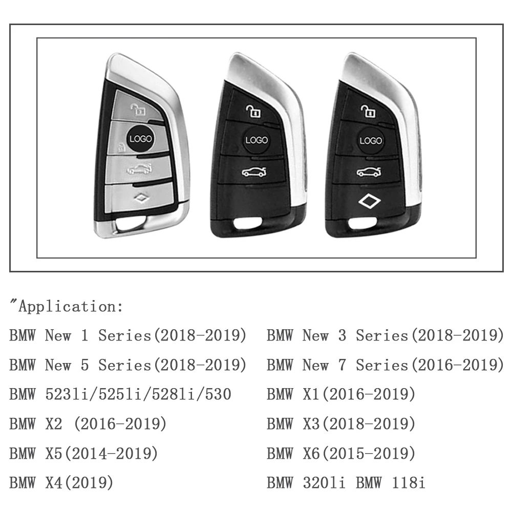 

Hight Quality Leather Key Case Cover Key Case Protective Shell Holder For BMW X5 F15 X6 F16 G30 7 Series G11 X1 F48 F39 Keyless