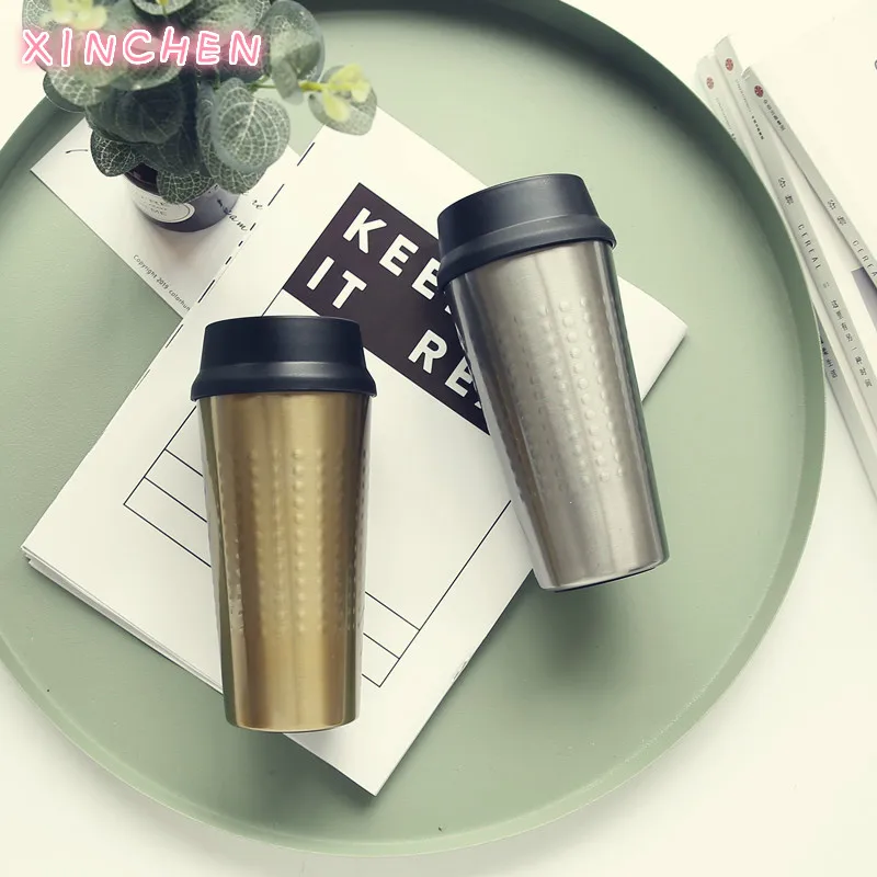 

Stylish Insulated Coffee Mug Portable Water Cup for Male and Female Students Large Capacity Stainless Steel Car Cup Coffee Cup