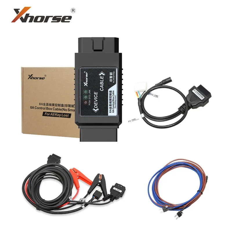 

Xhorse VVDI For Toyota 8A Non-Smart Key All Keys Lost Adapter 8A Control Box Cable without Disassembling IMMO BOX