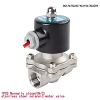 stainless steel electric solenoid valve 14 38 12 34 1 normally closed pneumatic for water oil air gas 12v24v220v110v