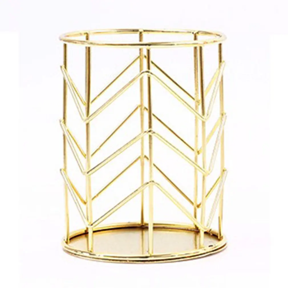 Новинка 2020 органайзер для карандашей и кистей макияжа Железный Круглый