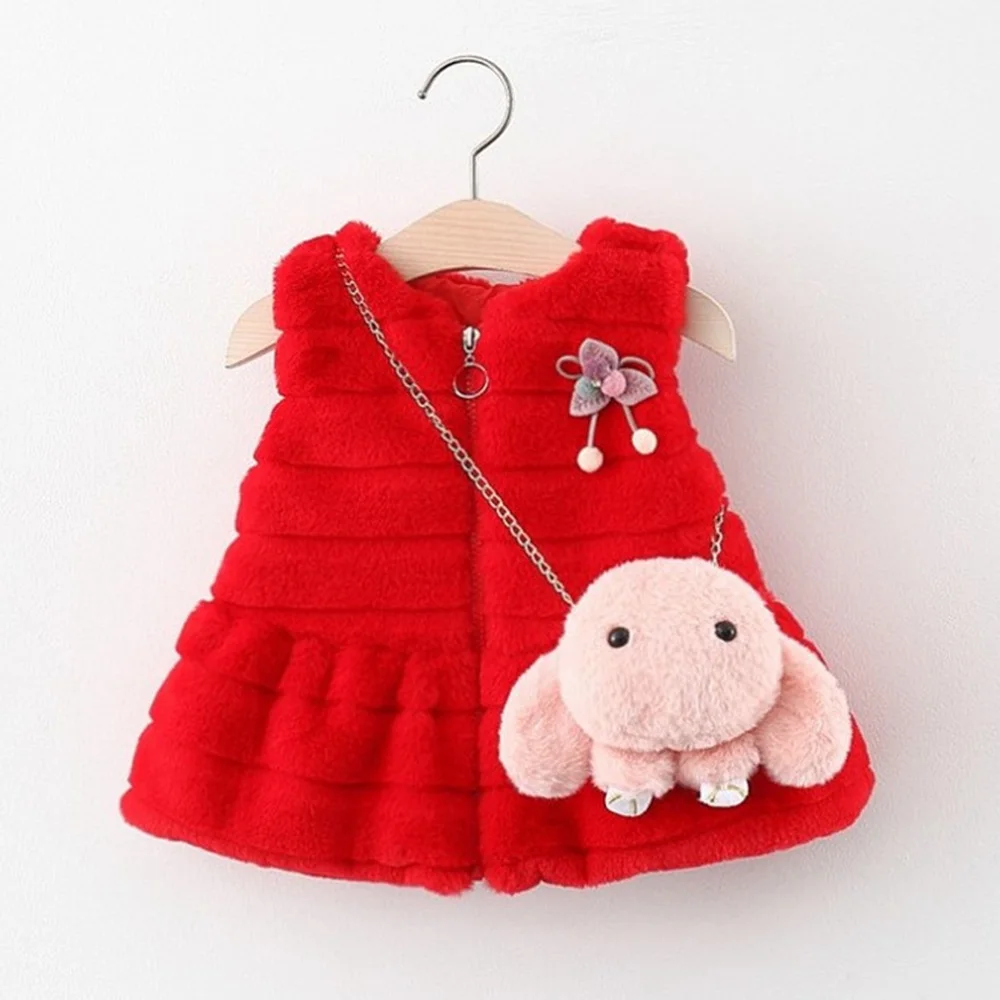 Зима 2020 Детское пальто-жилет принцессы для девочек теплые детские жилетки