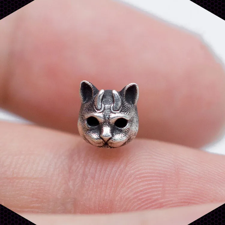 

Fashion Silver Color Devil Cat Stud Earrings for Men Women Cute Small Cat Earrings Party Jewelry Birthday Christmas Gifts