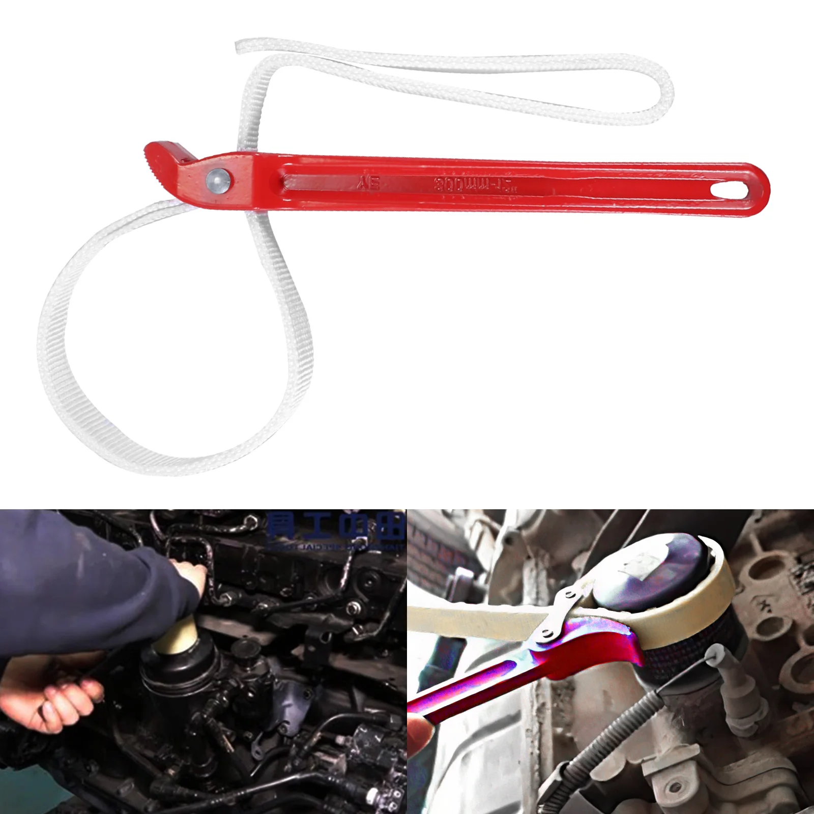 

Литой под давлением алюминиевый ручной нейлоновый ремень фильтр гаечный ключ 12-дюймовый автомобильный станок фильтр гаечный ключ масляная...