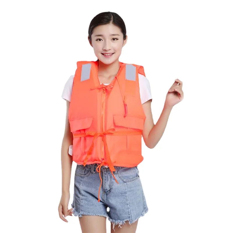 

Zipper Adult Life Vest Marine Outdoor Swimming Boating Driving Work Drifting Printed Vest Jacket Chaleco Salvavidas Kayak Suit