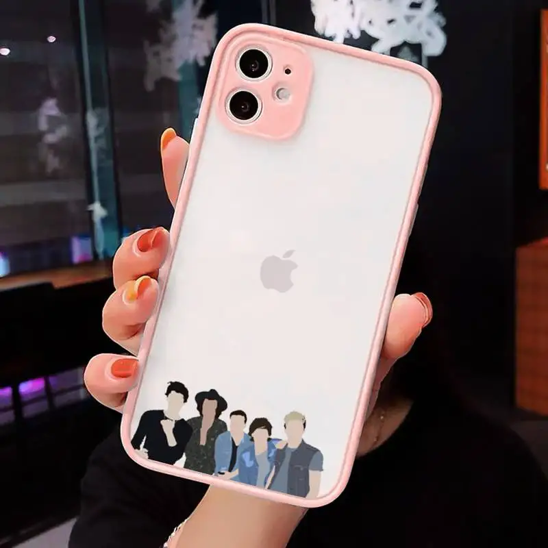 

One Direction Louis Tomlinson Phone Cases matte transparent For Pink iPhone 7 8 x xs xr 11 12 pro plus max mini Clear Funda