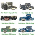 10 шт.лот новый оригинальный разъем для USB-зарядки для Moto G4 G6 G7 G8 G9 Play G9 G10 Power G9 Plus G плата для быстрой зарядки