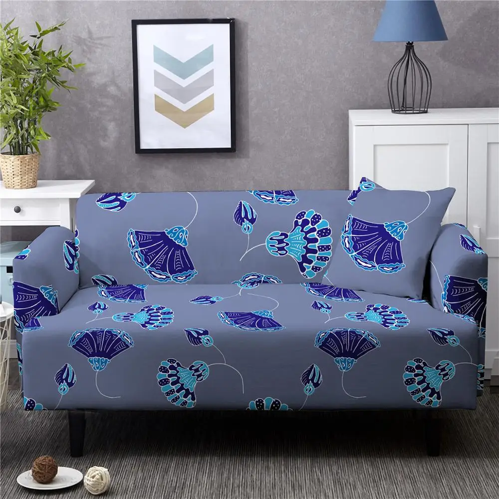 

2021 Floral Sofa Cover Slipcovers Elastic Tight Wrap All-inclusive Couch Case for Different Sofa Loveseat L-Style Sofa Case