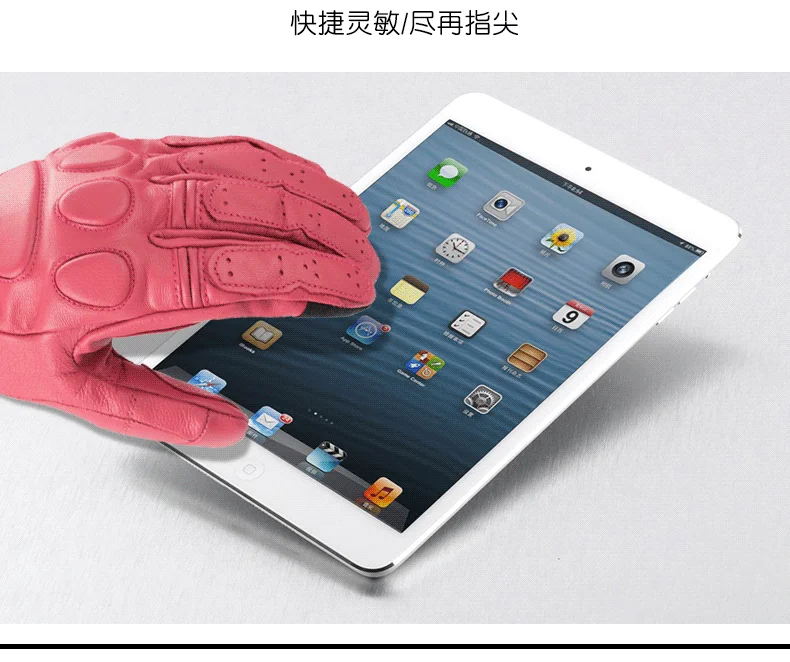 

Rockbiker Real goat Leather Motorcycle Gloves Moto Waterproof Gloves Motorcycle Protective Gears Motocross Gloves thickened