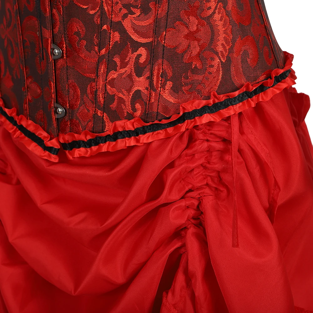 Женское платье-корсет в стиле стимпанк Женская Сексуальная Блузка с цветочным