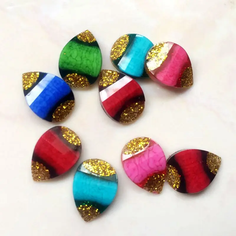 60 шт. украшения для волос в виде капель воды домашние скрапбукинга стразы из