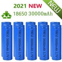 dropshipping 30000mah 18650 li ion rechargeable battery 3 7v li ion battery for led flashlightelectronic gadget cabinet light