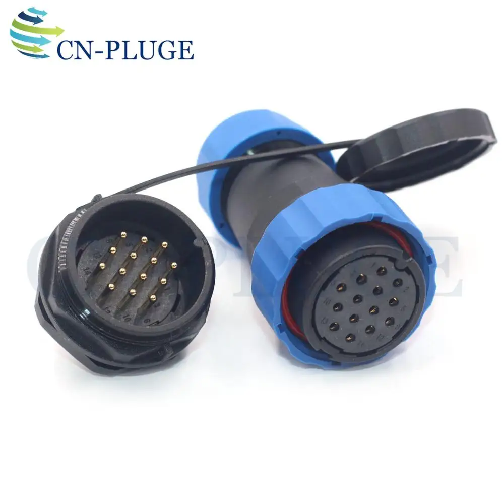 SP28 14 контактный авиационный водонепроницаемый кабельный разъем 28 мм Панельное