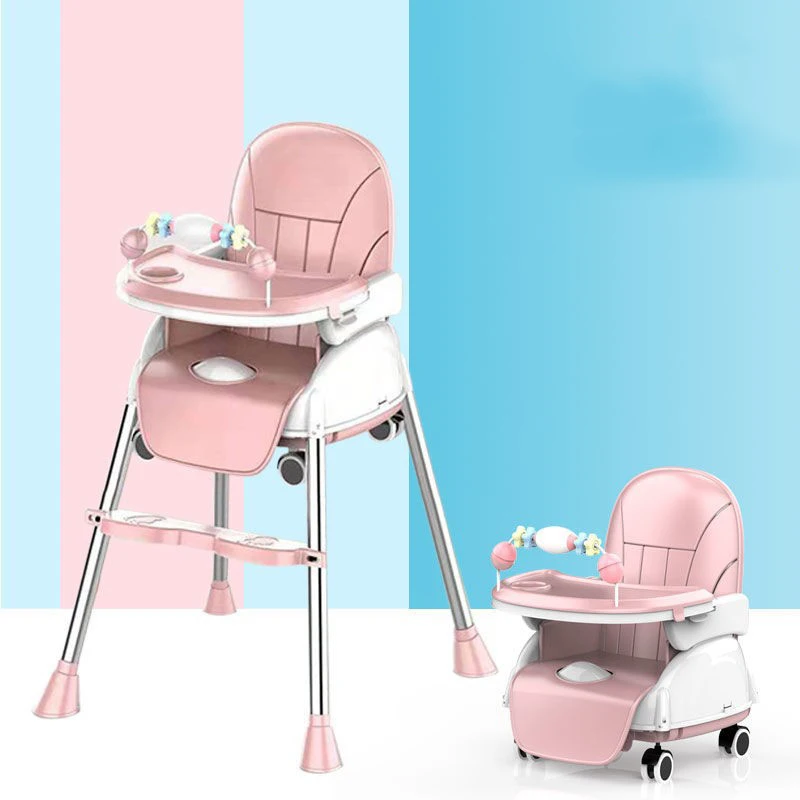 Folding Baby Highchair Kids Chair Dinning High Chair for Children Feeding Baby Table and Chair for Babies Toddler Booster Seat