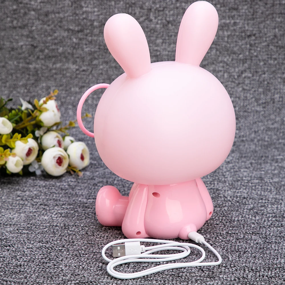 Ночсветильник в виде симпатичного кролика светодиодный ночник для кабинета