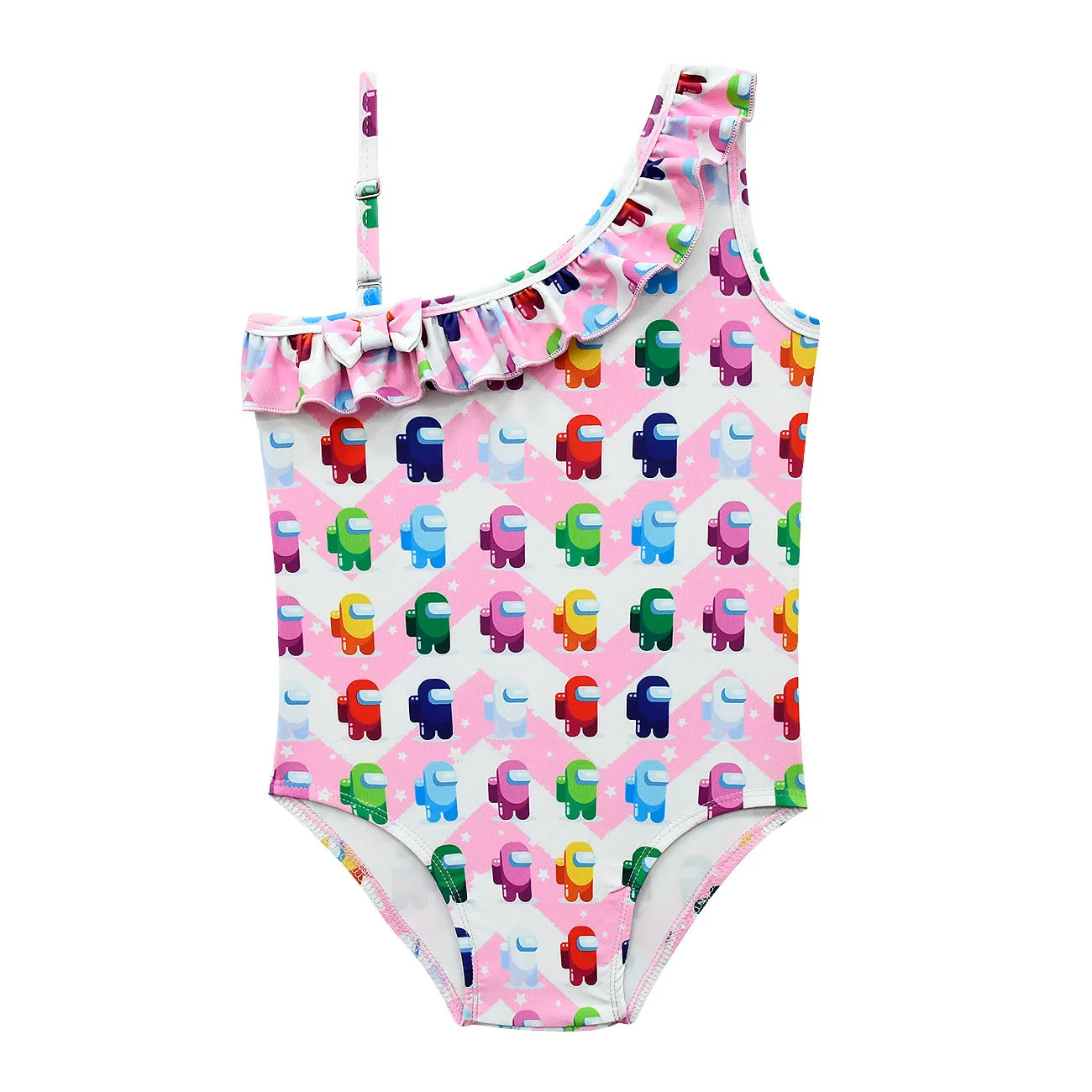 2021 детский купальный костюм для девочек Цельнокроеное платье с героями