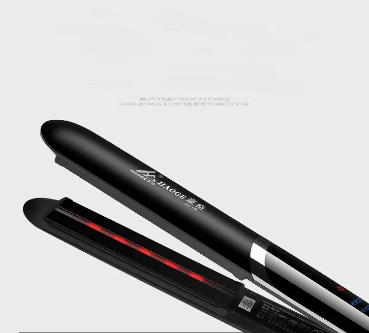 2 in 1 Tourmaline Ceramic Far-Infrared Hair Straightener Curler Curling Straightening Wide Plate Flat Iron Styling Tools | Красота и
