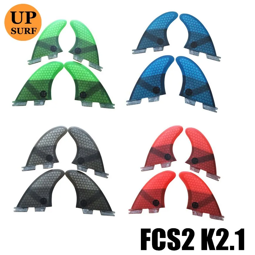 Двойной вкладки 2 плавники k2.1 доски для серфинга FCS II двойной quad Фин Набор из