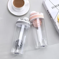 550ml700ml protein powder shake water bottle portable motion whisk ball blender cup bpa free plastic for sports