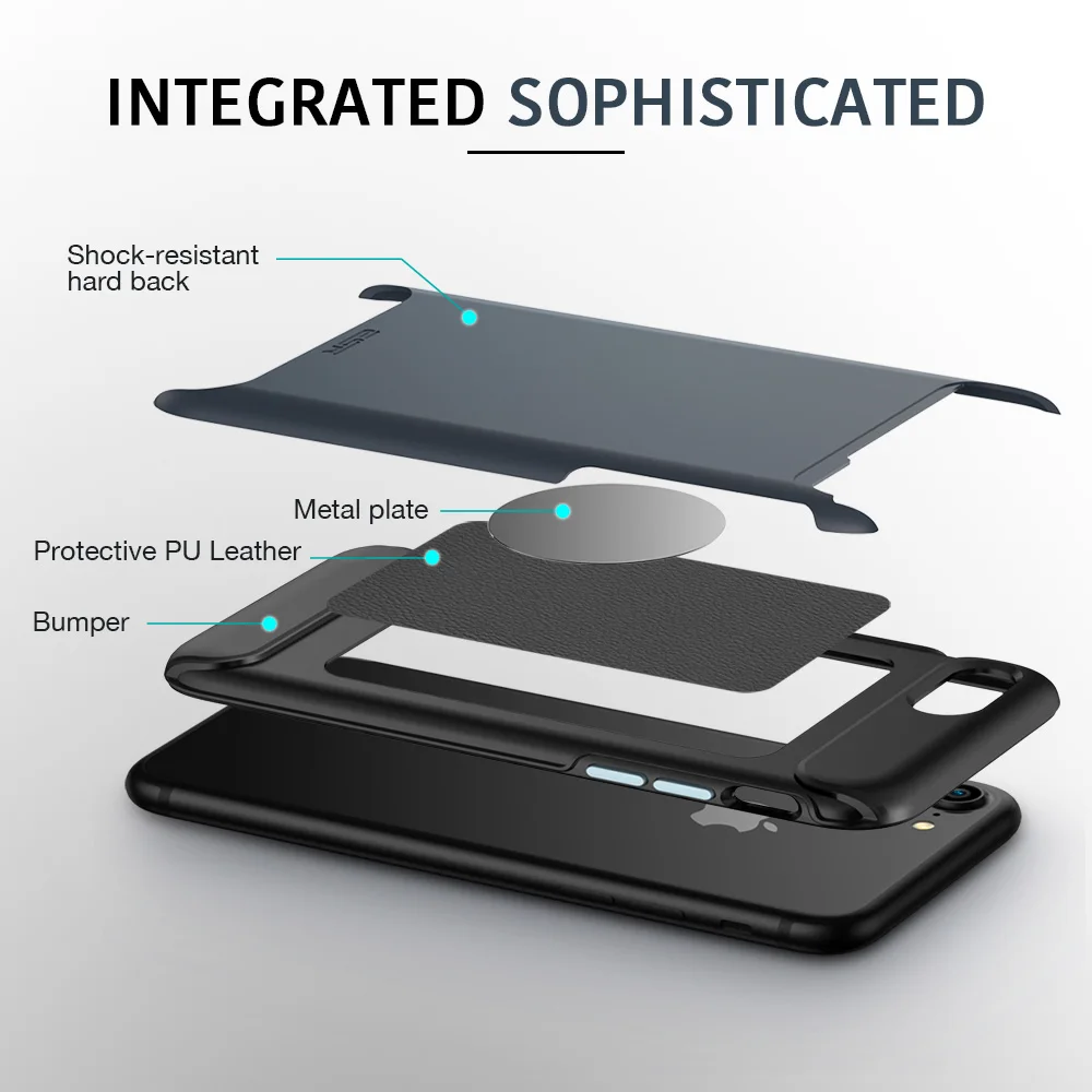 ESR чехол для iphone 8/8 Plus Прочный сверхпрочный бампер Броня защитный амортизирующий