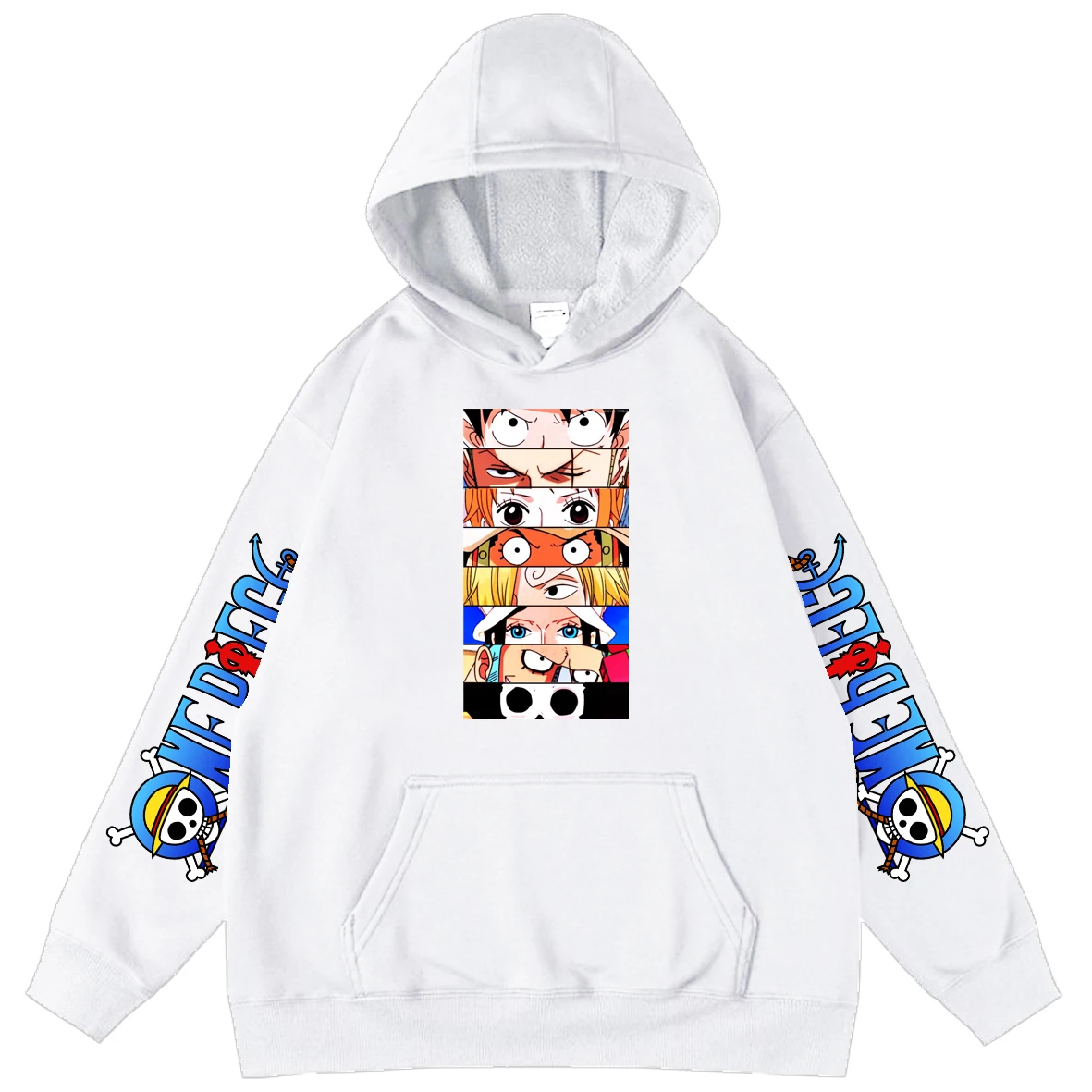 

One Piece Anime Male Oversized Hoodie Boy Teen Outerwear Hooded Sweatshirt Pullover Hoody Unisex Street Hoodies Manga Tops