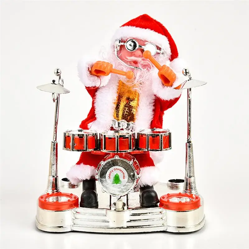 

Рождественская электрическая Музыкальная кукла Санта-Клаус игрушечное пианино украшение для рождественских украшений для детей подарок