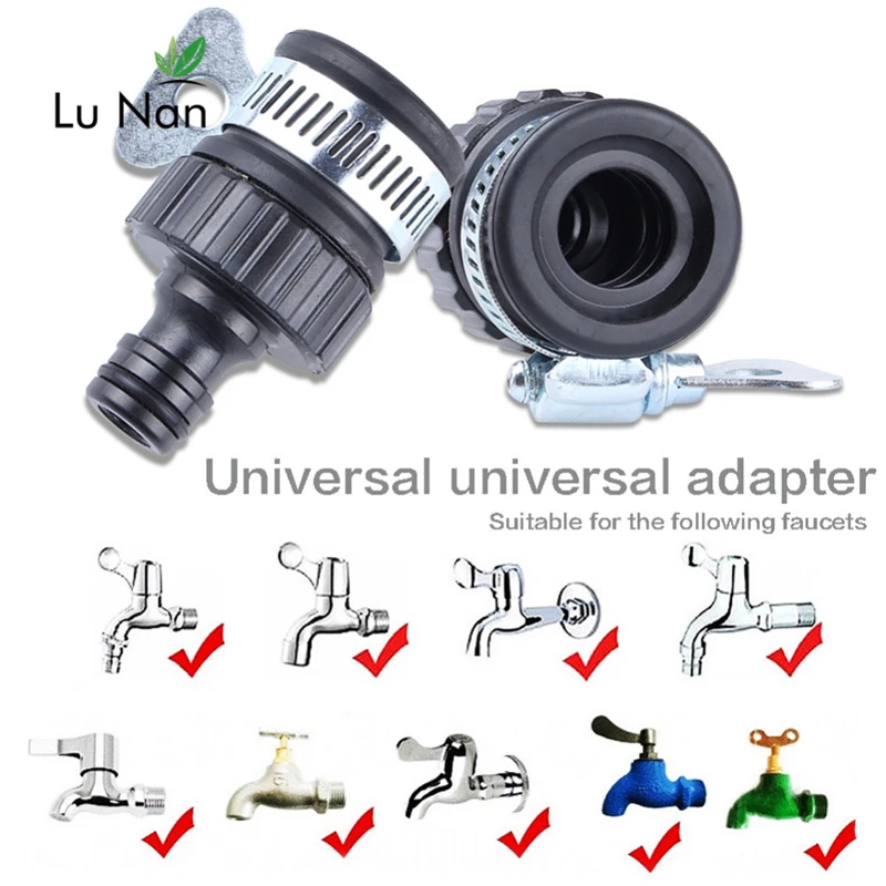 

Durable Universal Water Faucet Adapter Plastic Hose Fitting Hose Irrigation Garden Suitable For Transfer 14-24mm Diameter Tap