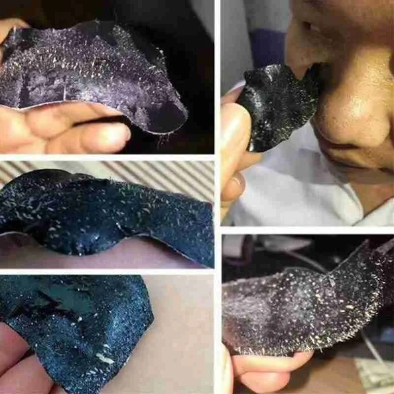 

10pcs Bamboo Charcoal Blackhead Remover Mask Blackhead Spots Mask Nose Strip Treatment Cleaner Clean Acne Sticker Nose Pore H0F7