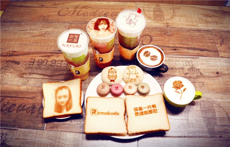 3D цифровая съедобная струйная печатная машина популярный Латте Цвет