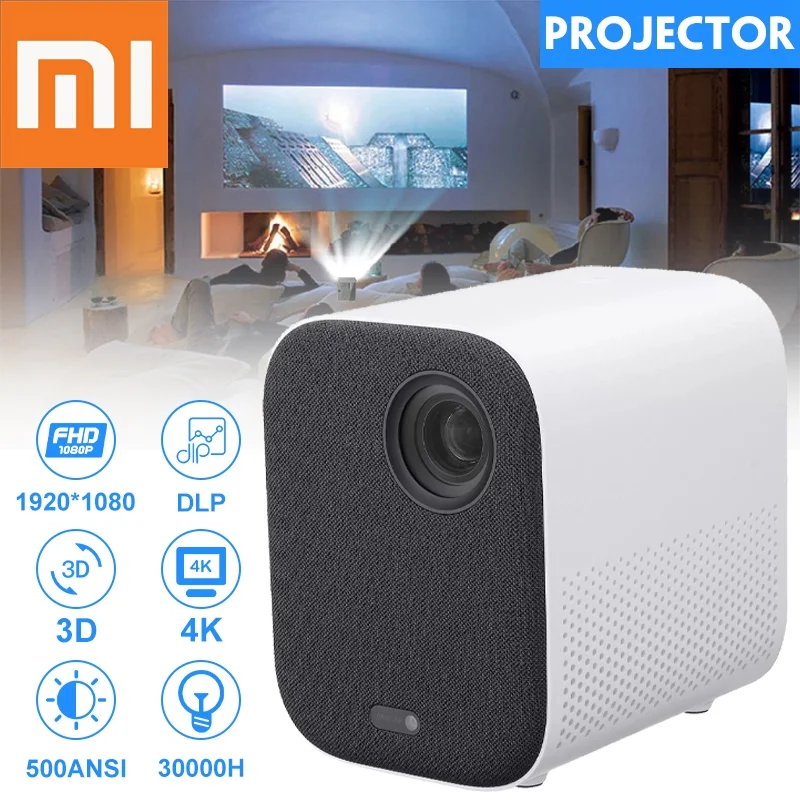 

телевизор xiaomi проектор Проектор Xiaomi Mijia tv Full HD 1080P 30000 светодиодный DLP Wifi bluetooth Dolby sound медиаплеер для телефона, компьютера, музыки 3D tv телевизор...