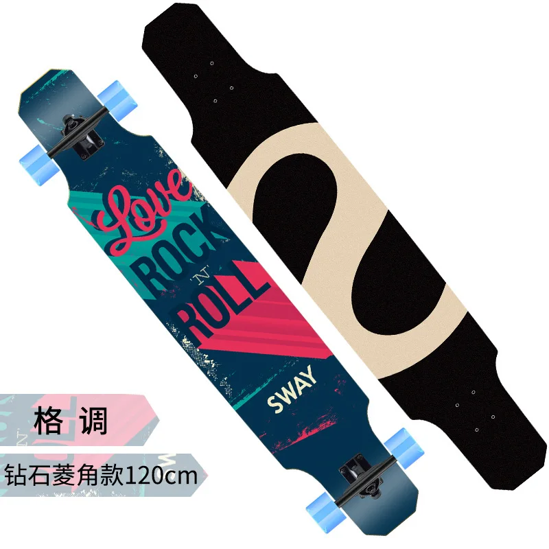 

Action Adults Maple Skateboard Fashion Longboard Shape Maple Skateboard Drift Skate Street Deskorolka Entertainment BY50HB